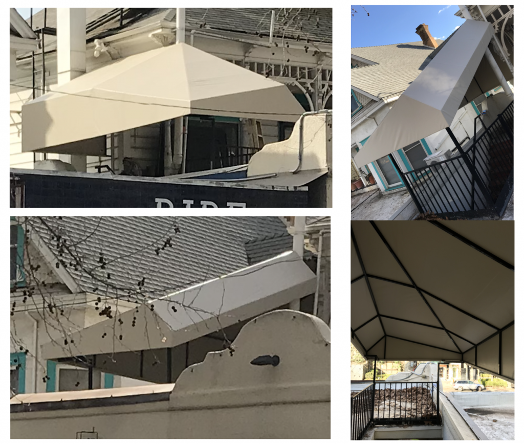 Staircase Canopy using Patio 500 Vinyl Staircase Canopy using Patio 500 Vinyl