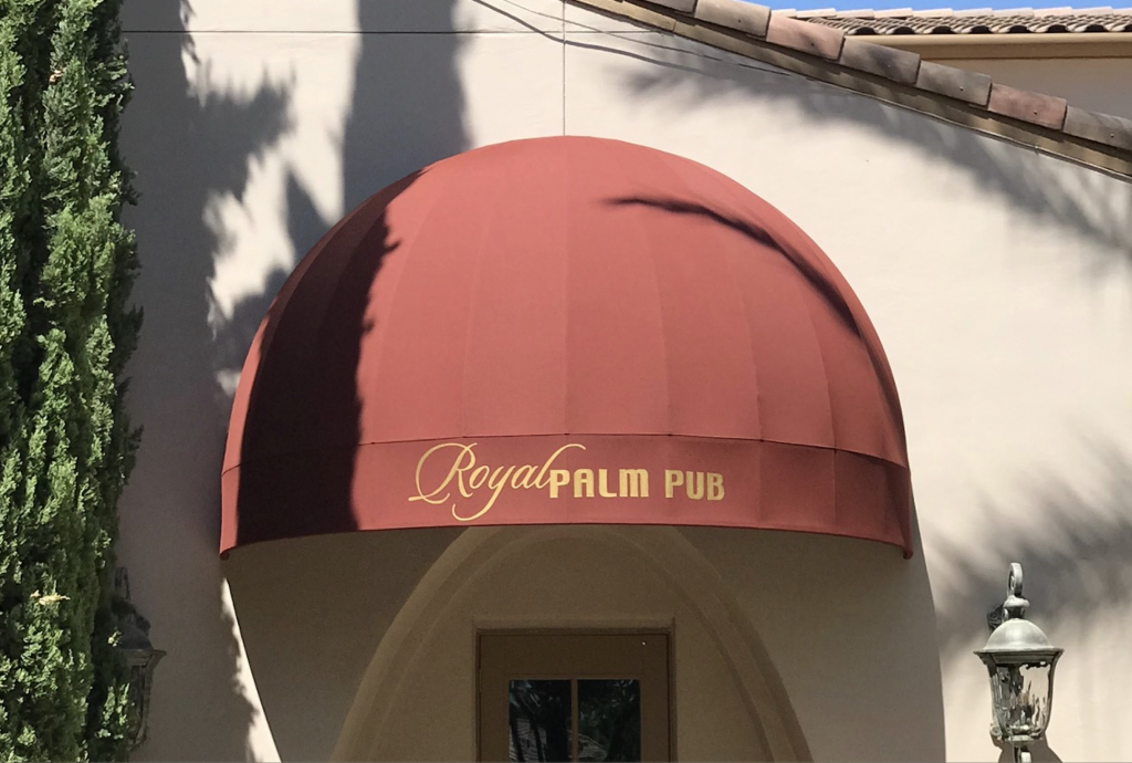Domed Awning over Restaurant entrance Domed Awning over Restaurant entrance