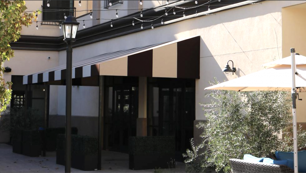 Winter's Hotel Patio Stationary Patio Canopy using Sunbrella Fabric Winter's Hotel Patio Stationary Patio Canopy using Sunbrella Fabric