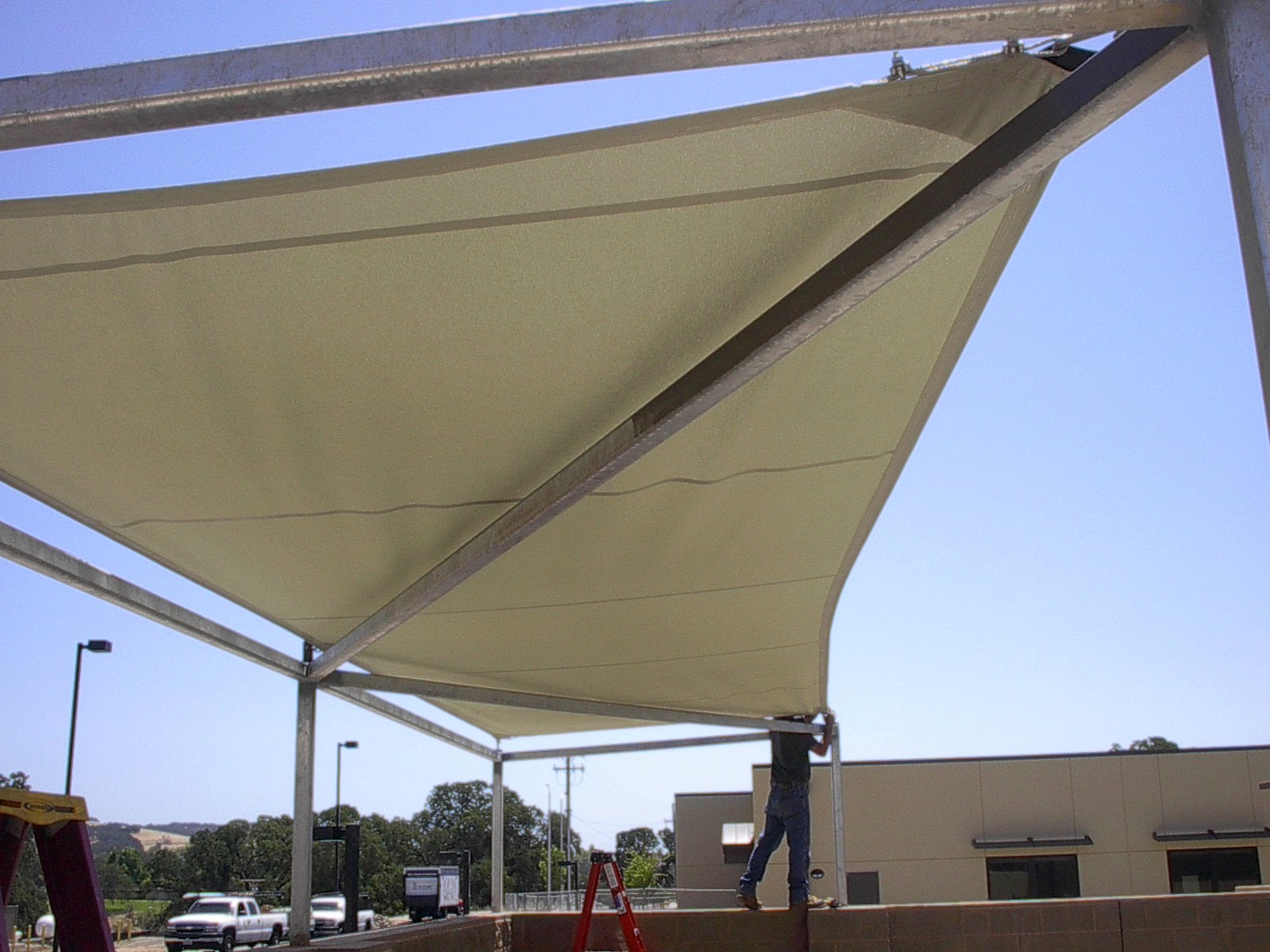 Commercial Shade Sails JS Canvas Awnings of Sacramento, CA