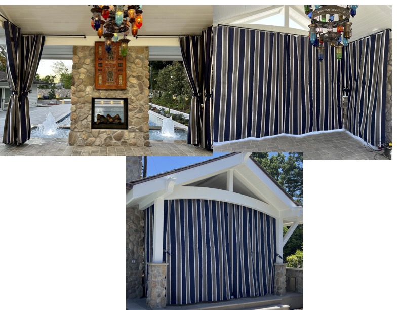 Sunbrella drape enclosure concept