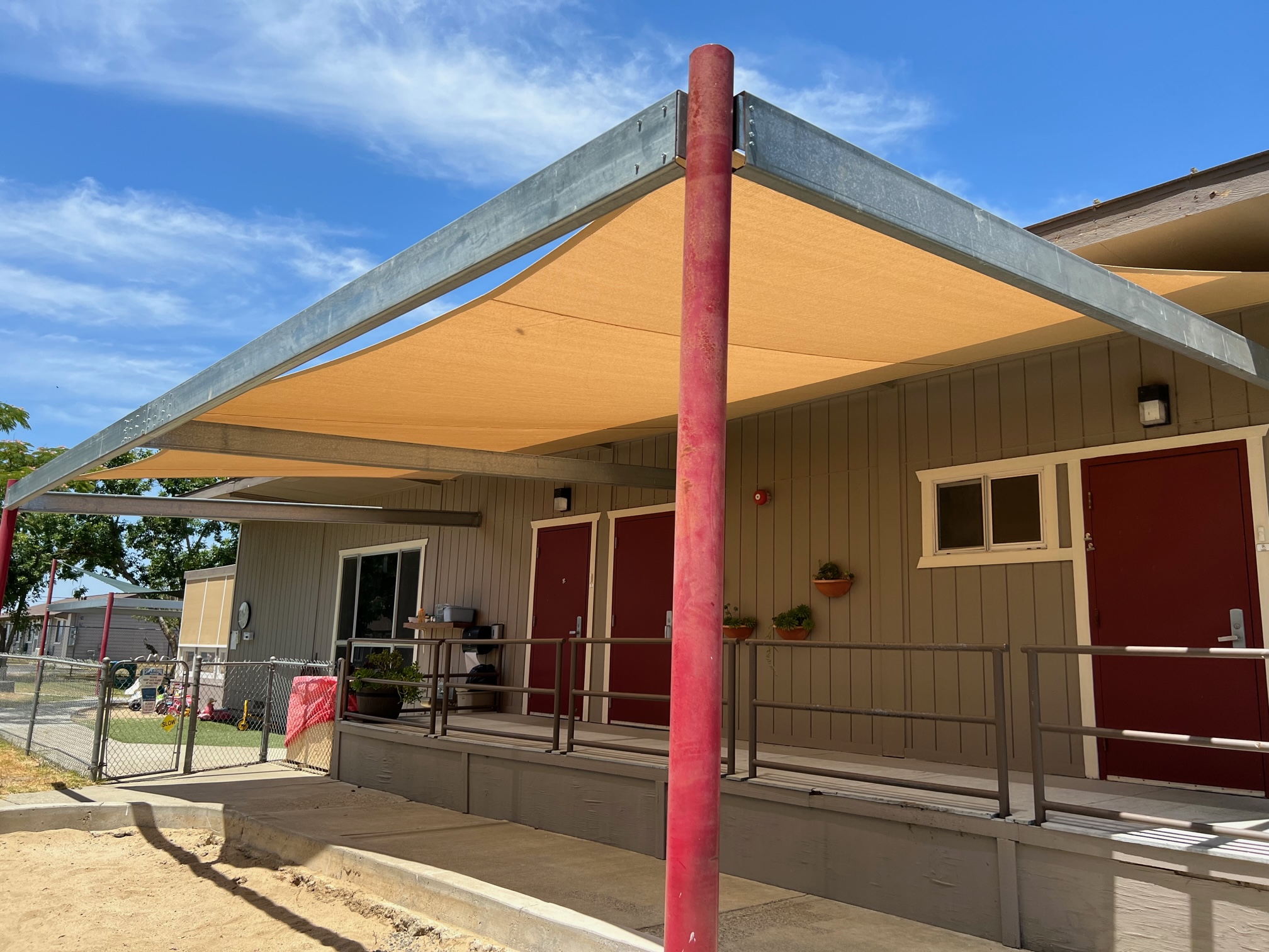 Commercial Shade Sails JS Canvas Awnings of Sacramento, CA